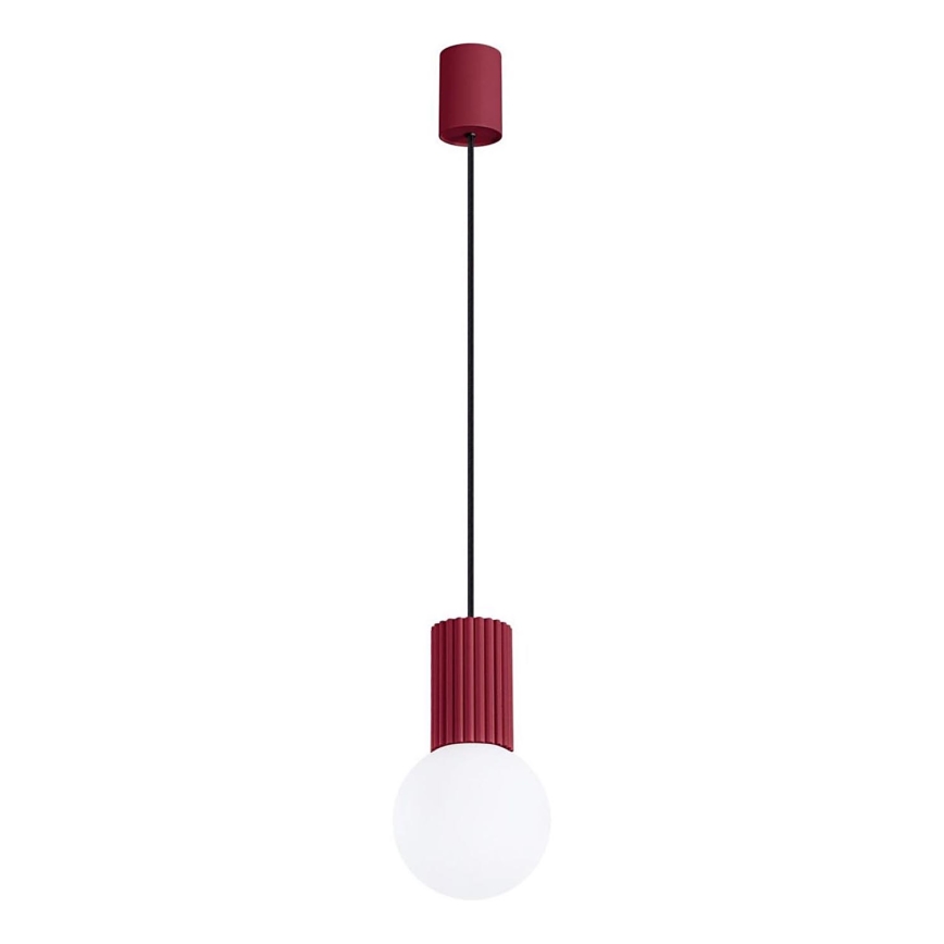Suspension filaire HALO 1xG9/8W/230V d. 12 cm rouge