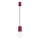 Suspension filaire HALO 1xG9/8W/230V d. 12 cm rouge