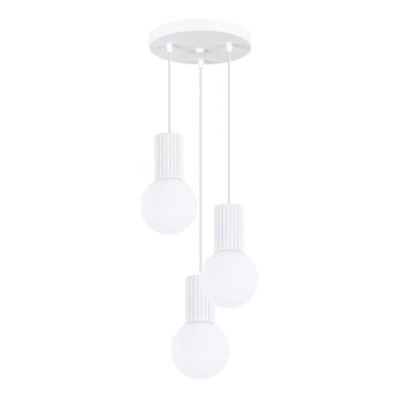 Suspension filaire HALO 3xG9/8W/230V d. 25 cm blanc
