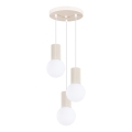 Suspension filaire HALO 3xG9/8W/230V d. 25 cm crème