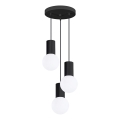 Suspension filaire HALO 3xG9/8W/230V d. 25 cm noir