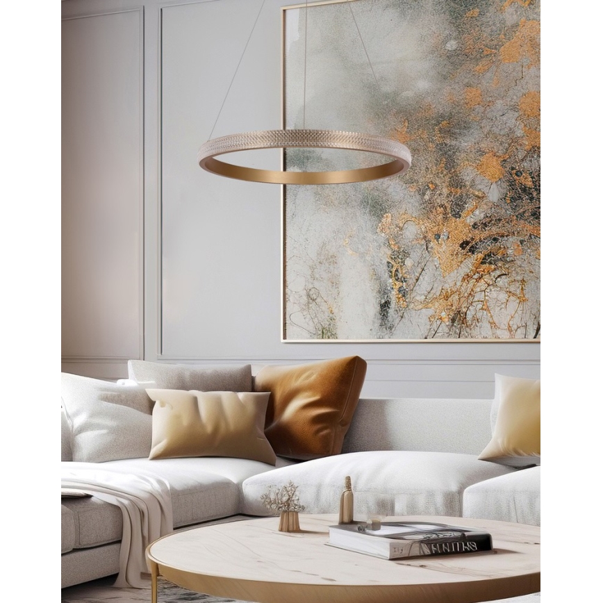 Suspension filaire HASHIM LED/22W/230V d. 40 cm cuivre
