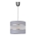 Suspension filaire HELEN 1xE27/15W/230V diam. 20 cm gris/argent