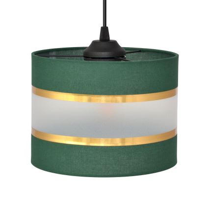 Suspension filaire HELEN 3xE27/15W/230V vert/doré