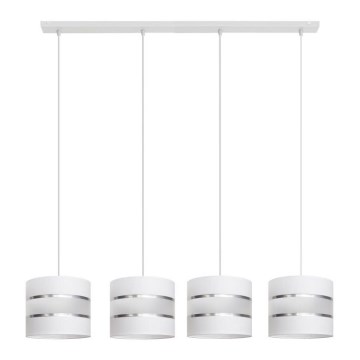Suspension filaire HELEN 4xE27/15W/230V blanc
