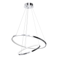 Suspension filaire HOOP LED/51W/230V d. 60 cm 4000K chrome brillant