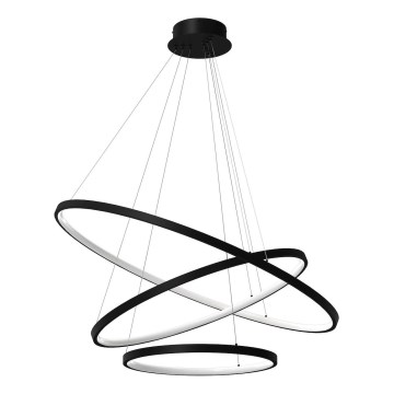 Suspension filaire HOOP LED/93W/230V d. 60 cm 4000K noir
