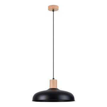 Suspension filaire INDY 1xE27/15W/230V d. 38 cm noir