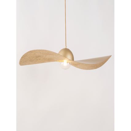 Suspension filaire KAPELLO 1xE27/60W/230V diam. 76 cm doré