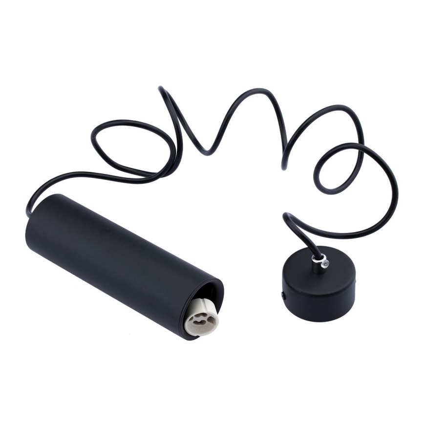 Suspension filaire KARADON 1xGU10/30W/230V 17 cm noir