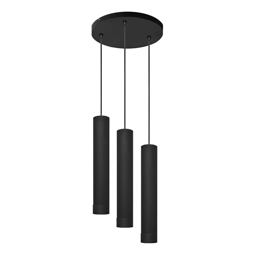 Suspension filaire KARADON 3xGU10/30W/230V noir