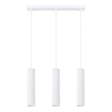 Suspension filaire KARBON 3xGU10/10W/230V blanc
