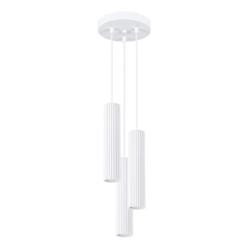 Suspension filaire KARBON 3xGU10/10W/230V blanc