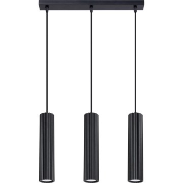 Suspension filaire KARBON 3xGU10/10W/230V noir