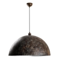 Suspension filaire KURE 1xE27/40W/230V d. 60 cm gris