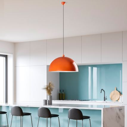 Suspension filaire KURE 1xE27/40W/230V orange