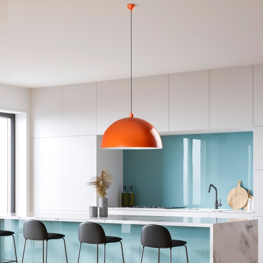 Suspension filaire KURE 1xE27/40W/230V orange