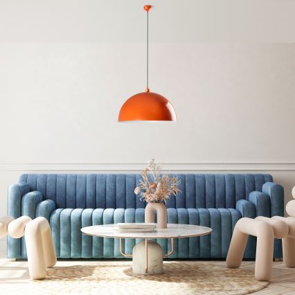 Suspension filaire KURE 1xE27/40W/230V orange