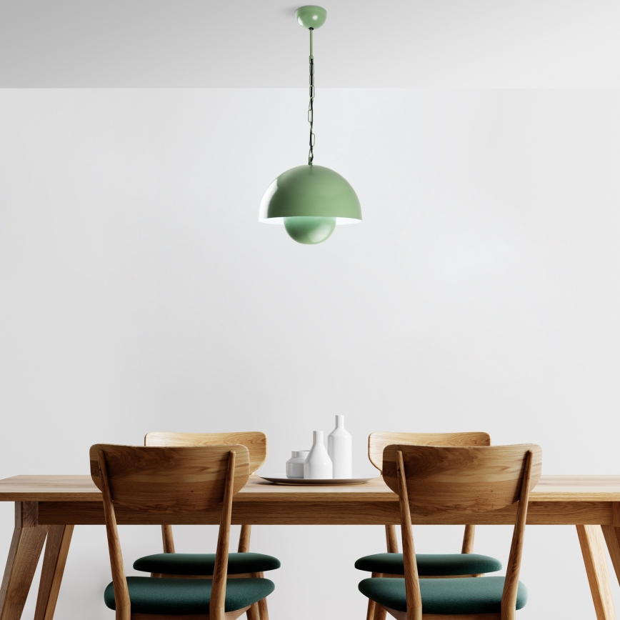 Suspension filaire KURE 1xE27/40W/230V vert