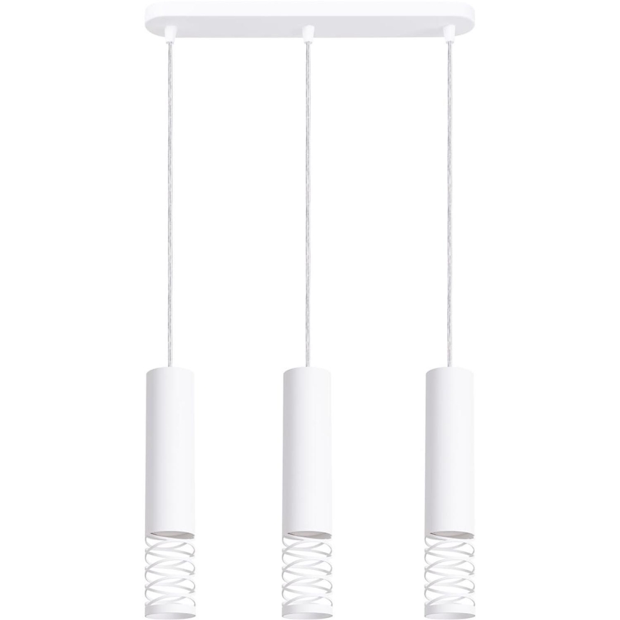 Suspension filaire LAMI 3xGU10/10W/230V blanc