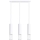 Suspension filaire LAMI 3xGU10/10W/230V blanc