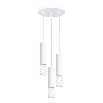 Suspension filaire LAMI 3xGU10/10W/230V blanc