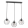 Suspension filaire LAPS 3xE27/15W/230W noir