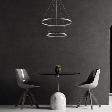 Suspension filaire LEA LED/35W/230V 4000K d. 60 cm chrome mat