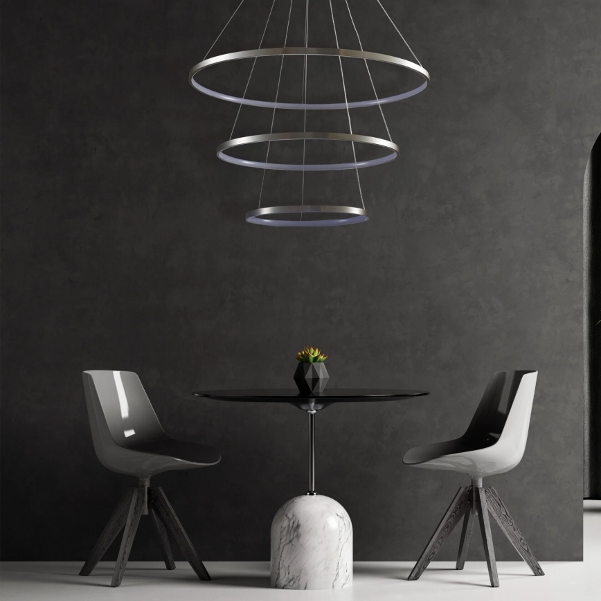 Suspension filaire LEA LED/60W/230V 4000K d. 80 cm chrome mat