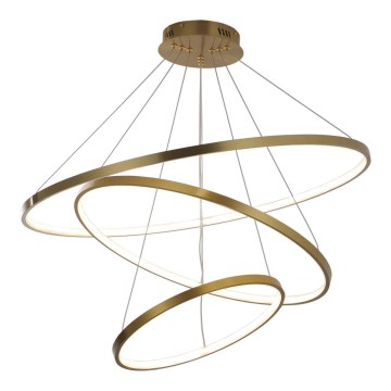 Suspension filaire LEA LED/60W/230V 4000K d. 80 cm doré