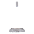 Suspension filaire LED/10W/230V 3000K chrome brillant d. 35 cm