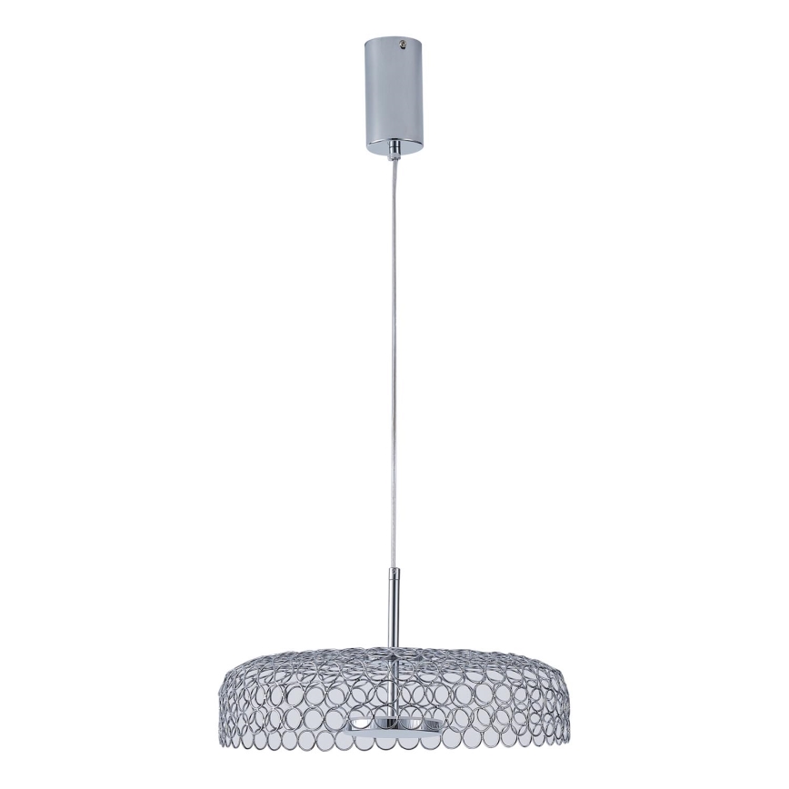 Suspension filaire LED/10W/230V 3000K chrome brillant d. 35 cm