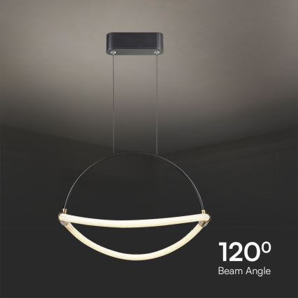Suspension filaire LED/12W/230V 3000K d. 40 cm