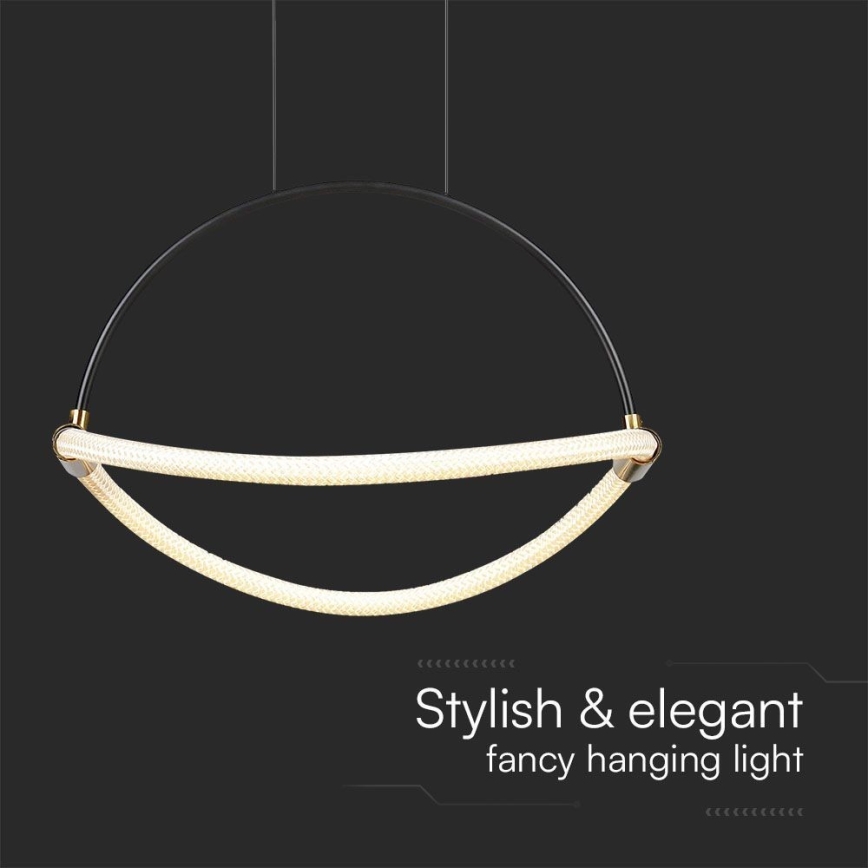 Suspension filaire LED/12W/230V 3000K d. 40 cm