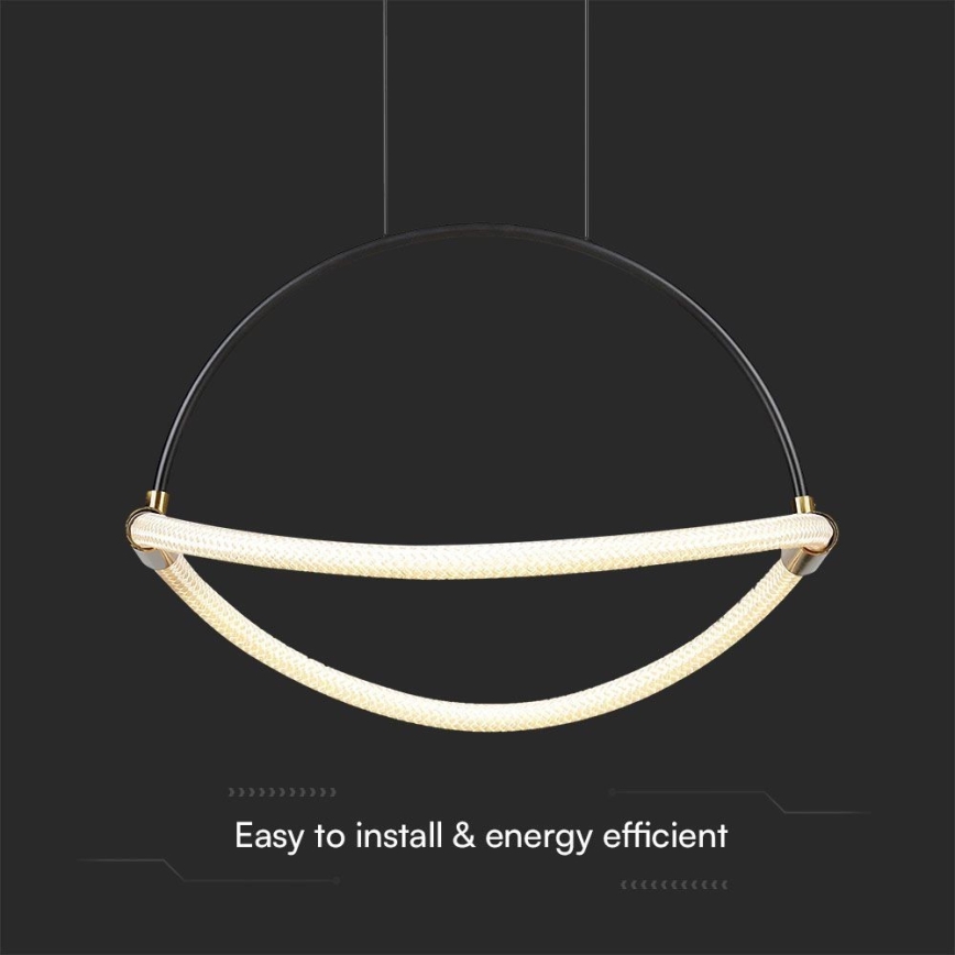 Suspension filaire LED/12W/230V 3000K d. 40 cm