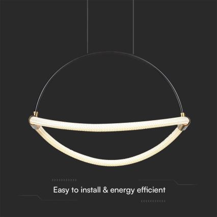 Suspension filaire LED/12W/230V 4000K d. 40 cm