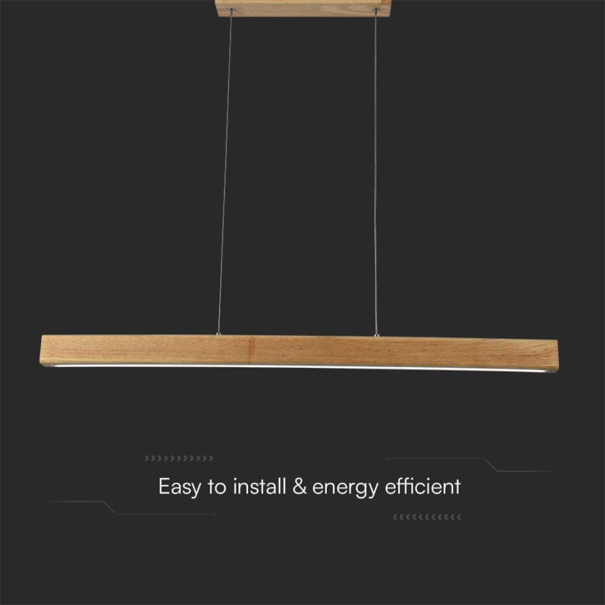 Suspension filaire LED/12W/230V 4000K marron