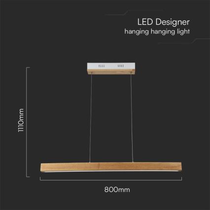 Suspension filaire LED/12W/230V 4000K marron