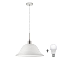 Suspension filaire LED 1xE27/60W/230V blanc