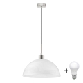 Suspension filaire LED 1xE27/60W/230V blanc