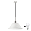 Suspension filaire LED 1xE27/60W/230V blanc
