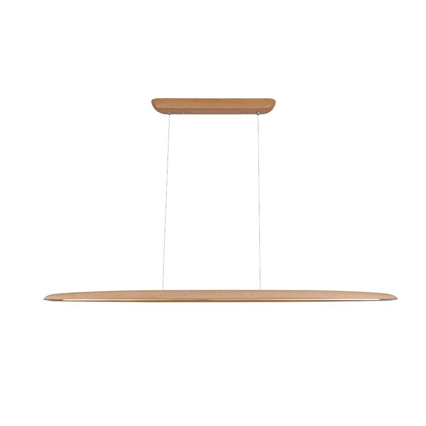Suspension filaire LED/22W/230V 4000K 130 cm hêtre/bois massif