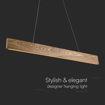 Suspension filaire LED/24W/230V 3000K marron