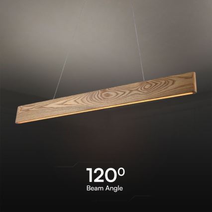 Suspension filaire LED/24W/230V 3000K marron