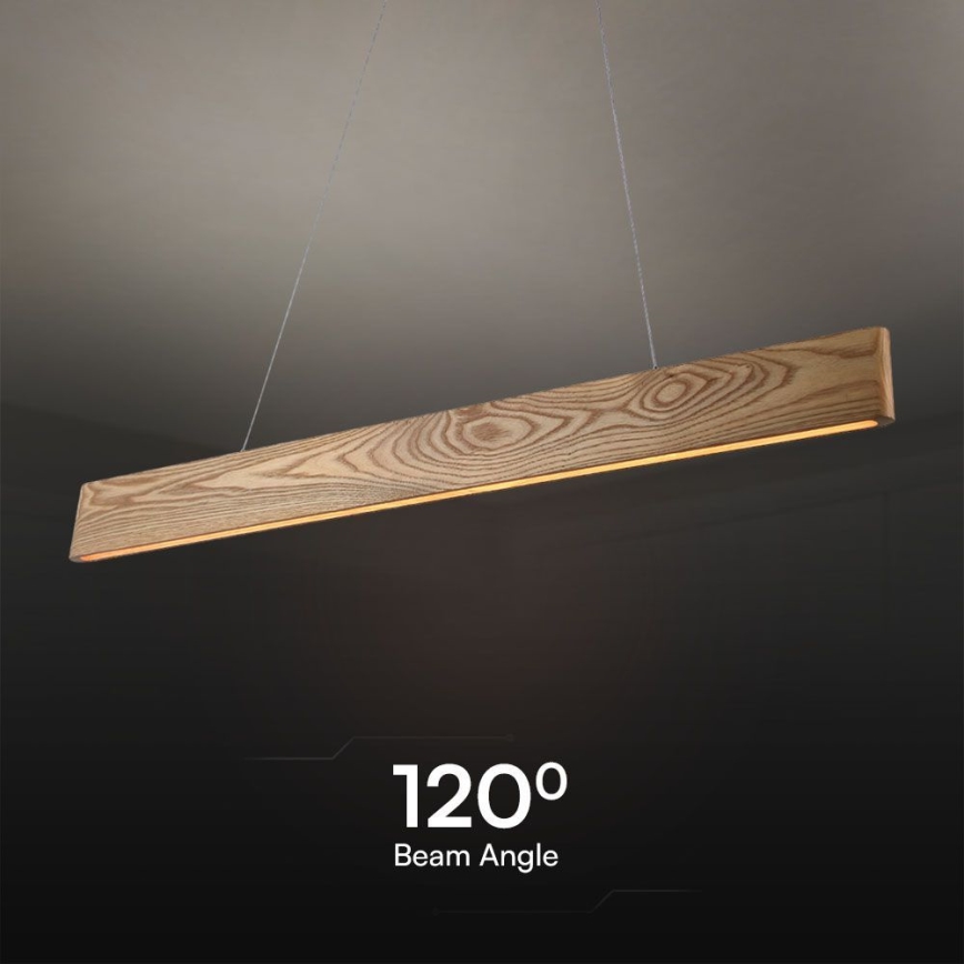 Suspension filaire LED/24W/230V 3000K marron