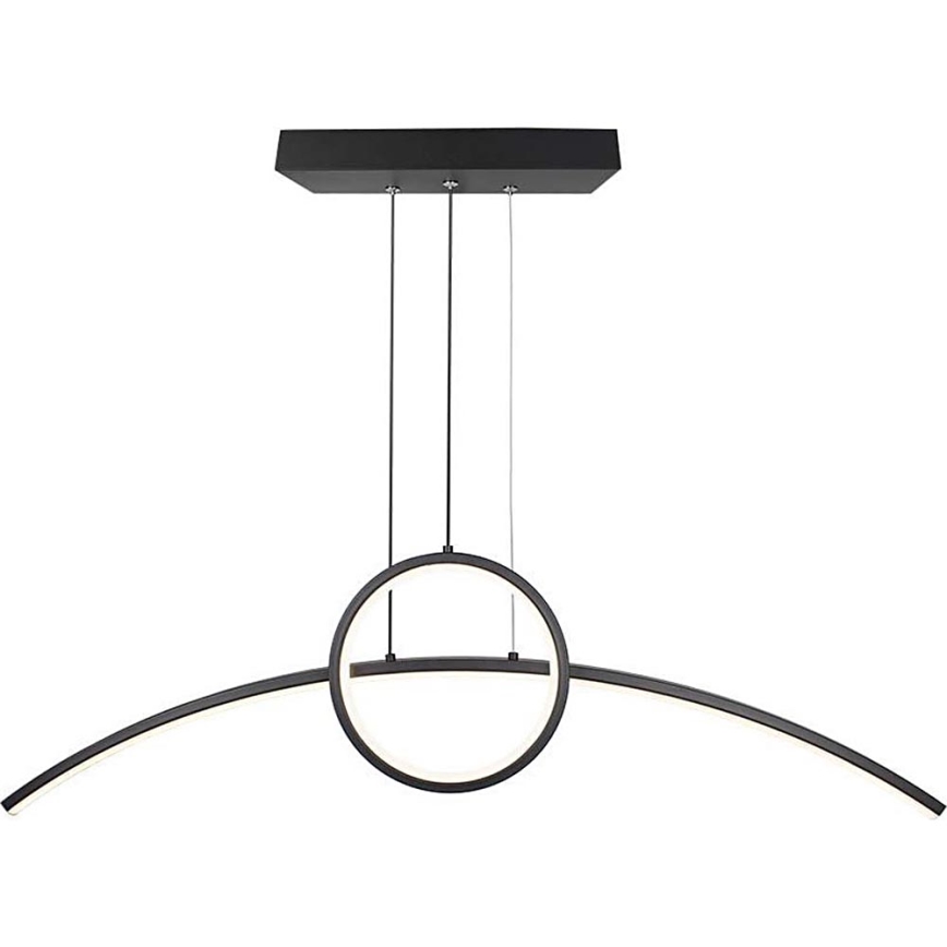Suspension filaire LED/30W/230V 4000K 88 cm noir