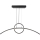 Suspension filaire LED/30W/230V 4000K 88 cm noir