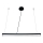 Suspension filaire LED/32W/230V 4000K d. 120 cm noir