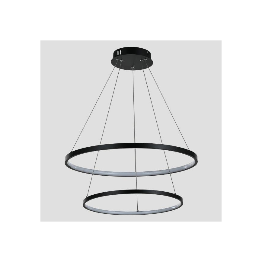 Suspension filaire LED LED/37W/230V 3000K noir