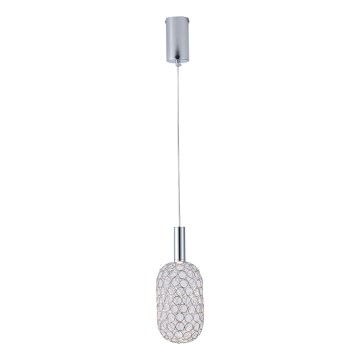 Suspension filaire LED/6,3W/230V 3000K chrome brillant d. 13 cm